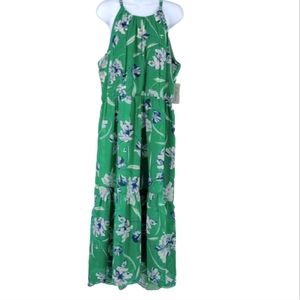 J. Howard halter maxi green floral size 16W